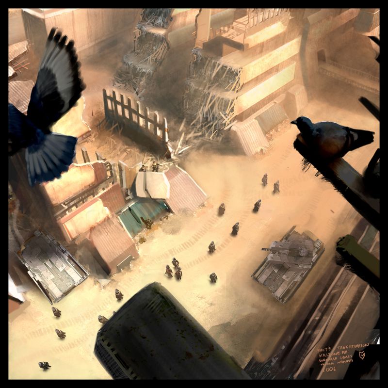 Killzone: Liberation Concept Art (E3 2006 Press Information CD-rom): Tank situation