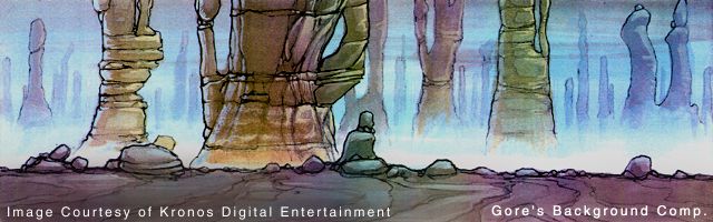 Dark Rift Concept Art (Dark Rift N64 Screen Shots/Original Artwork): Gore's Background Comp.