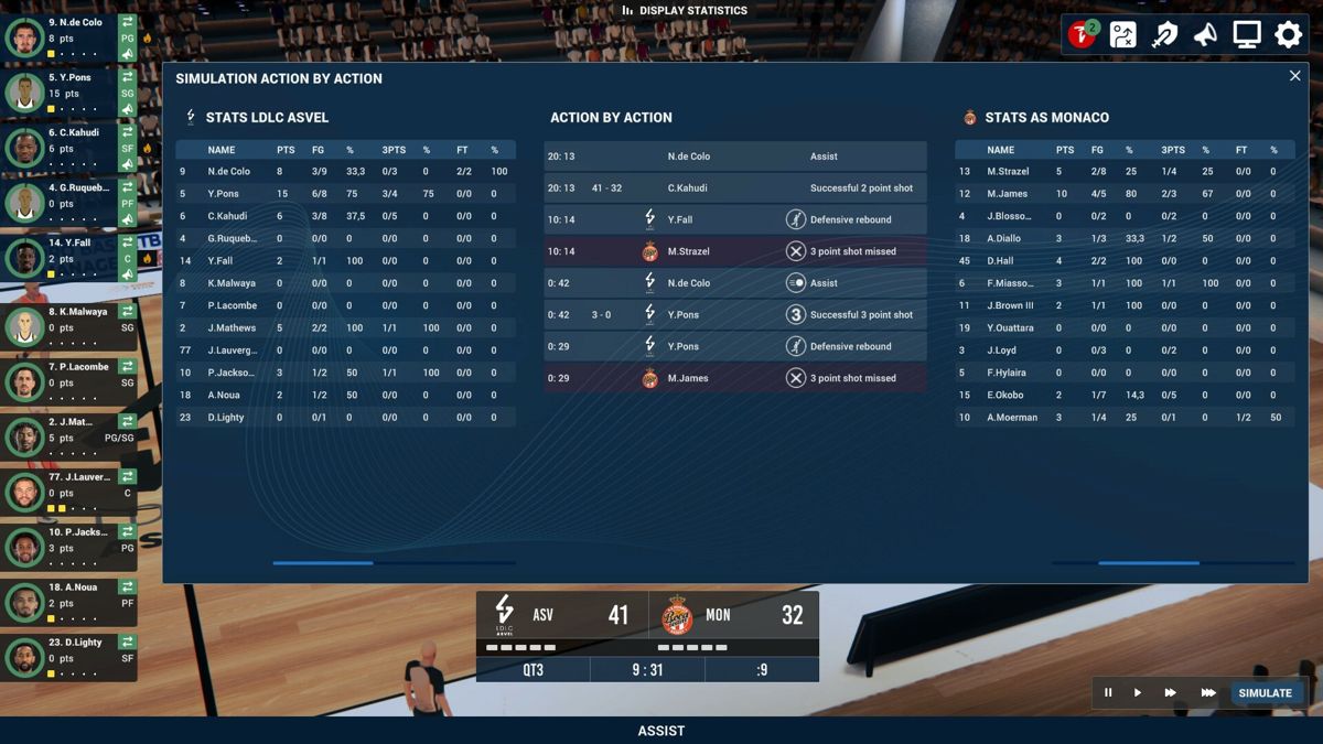 Pro Basketball Manager 2023 Screenshot (Steam)