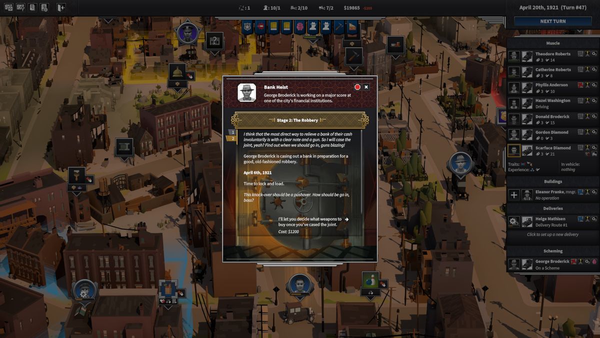 City of Gangsters: Criminal Record Screenshot (Steam)