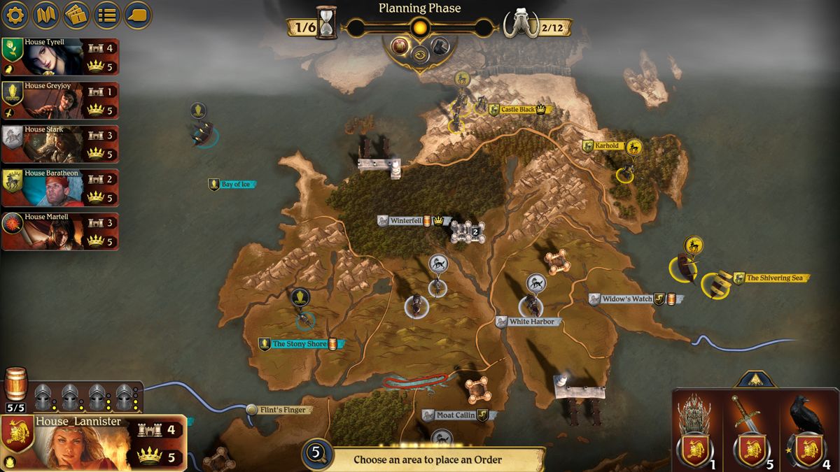 A Game of Thrones: The Board Game - Digital Edition: A Dance With Dragons Screenshot (Steam)