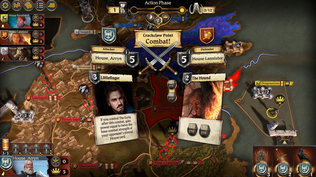 A Game of Thrones: The Board Game - Digital Edition: A Feast For Crows Screenshot (Steam)
