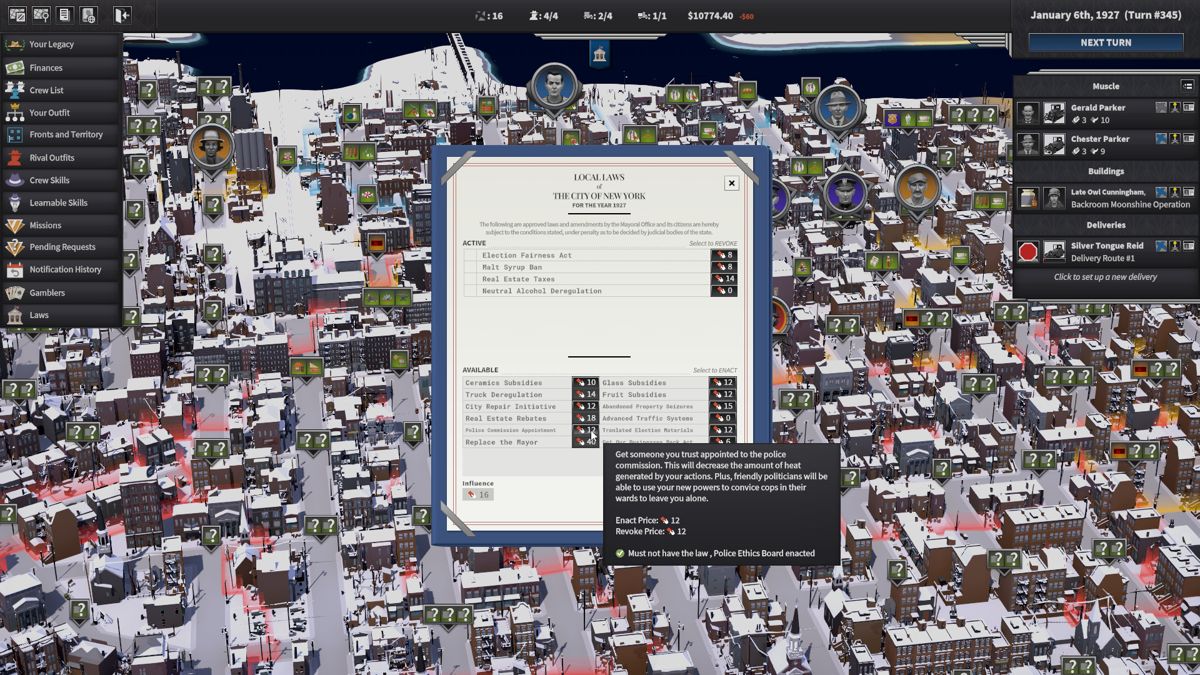 City of Gangsters: Shadow Government Screenshot (Steam)