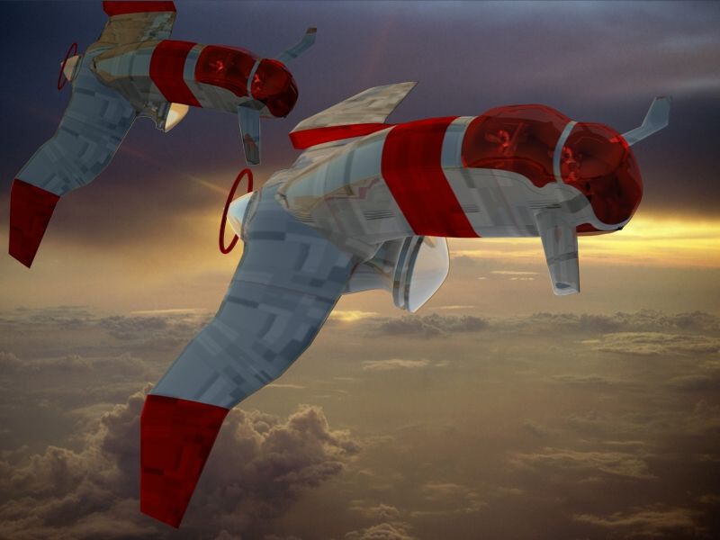 I of the Enemy Render (Enemy Technology website - concept images (2005)): Unath fighter.