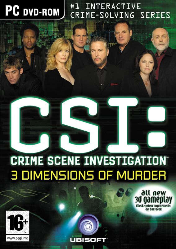 CSI: Crime Scene Investigation - 3 Dimensions of Murder Other (Press Kit (Disc 1: Documents and Assets)): PC English packshot (2D)