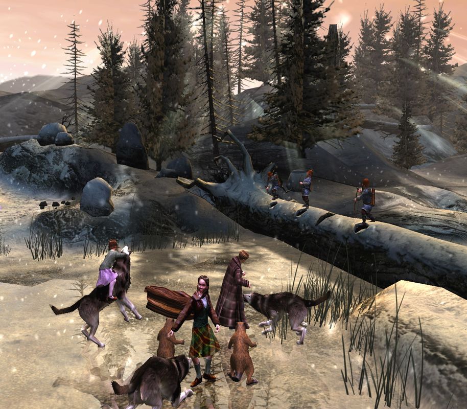 The Chronicles of Narnia: The Lion, the Witch and the Wardrobe Screenshot (The Chronicles of Narnia: The Lion, the Witch and the Wardrobe Electronic Press Kit): Frozen Lake (PS2)