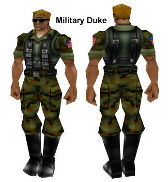 Duke Nukem: Zero Hour Render (Games Central GT Digital Press Kit): Military Duke