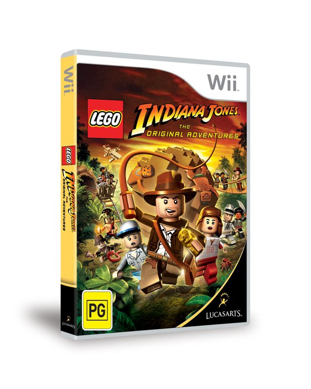 LEGO Indiana Jones: The Original Adventures Other (LEGO Indiana Jones: The Original Adventures Media Kit): Wii box art (3D)