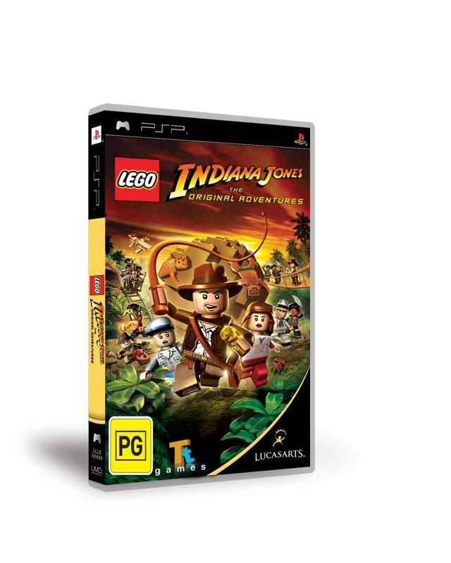 LEGO Indiana Jones: The Original Adventures Other (LEGO Indiana Jones: The Original Adventures Media Kit): PSP box art (3D)