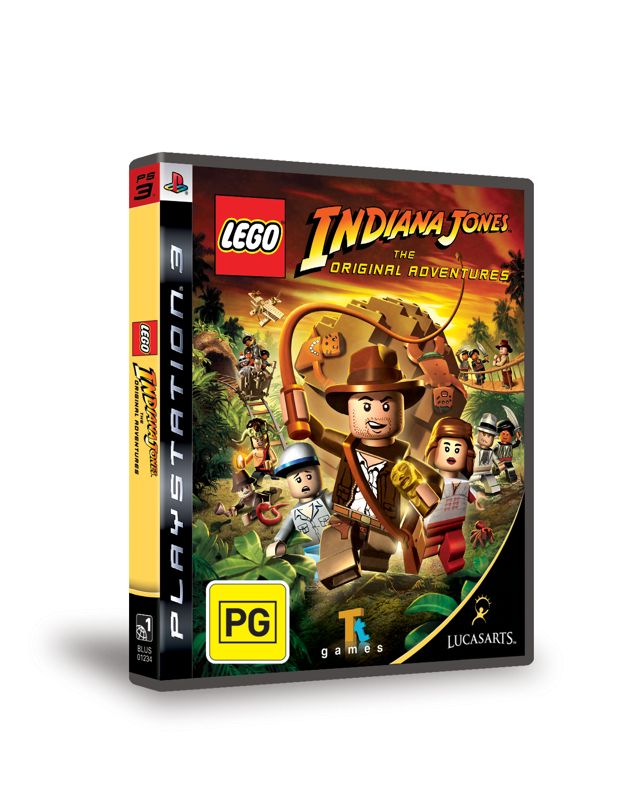 LEGO Indiana Jones: The Original Adventures Other (LEGO Indiana Jones: The Original Adventures Media Kit): PS3 box art (3D)