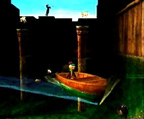 Gex 3: Deep Cover Gecko Screenshot (Gex DCG Art Disk): Boat