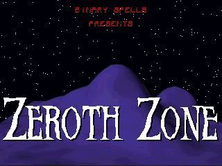 Zeroth Zone Screenshot (Official website): Title screen