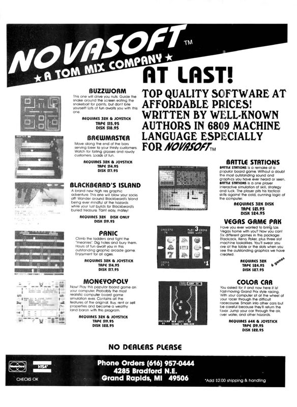 Color Car Action Magazine Advertisement (Magazine Advertisements): Rainbow Magazine (United States) Volume 4 Number 5 (December 1984)