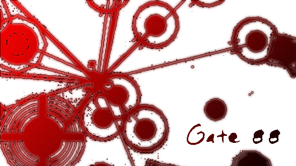 Gate 88 Screenshot (Developers official site, 2022-11-15): Title image On the front page, this transparent GIF image has a black background