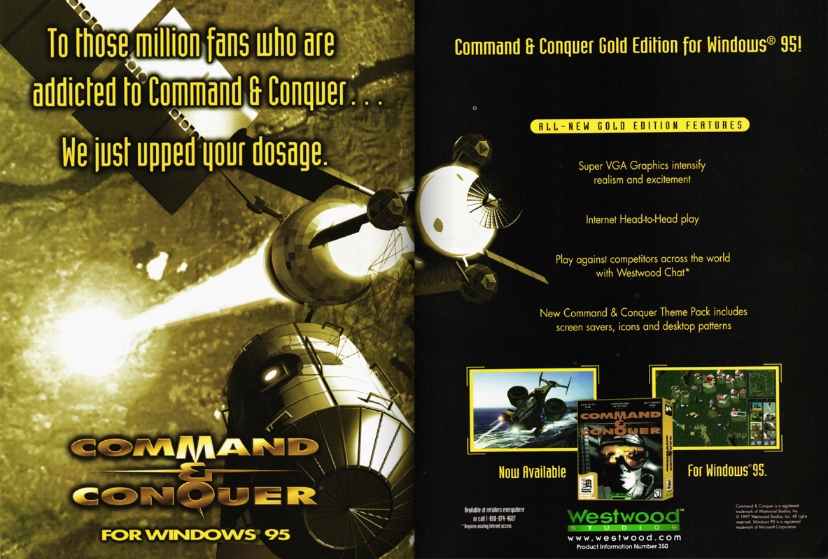 Command & Conquer Magazine Advertisement (Magazine Advertisements): PC Gamer (U.S.), Issue 35 (April, 1997)