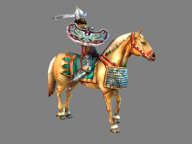 Rise & Fall: Civilizations at War Render (Midway E3 2005 Asset Disc): Persian Veteran Cavalry