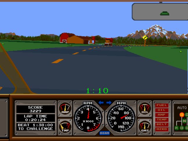 Midway Arcade Treasures 3 Screenshot (Midway E3 2005 Asset Disc): Race Drivin'