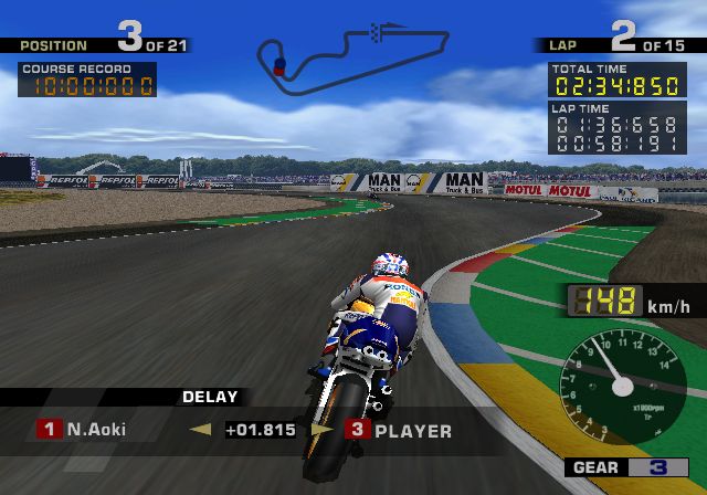 MotoGP Screenshot (Sony ECTS 2000 Press Kit)