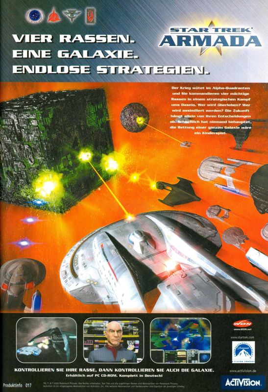 Star Trek: Armada Magazine Advertisement (Magazine Advertisements): PC Joker (Germany) 05/2005, Page 77