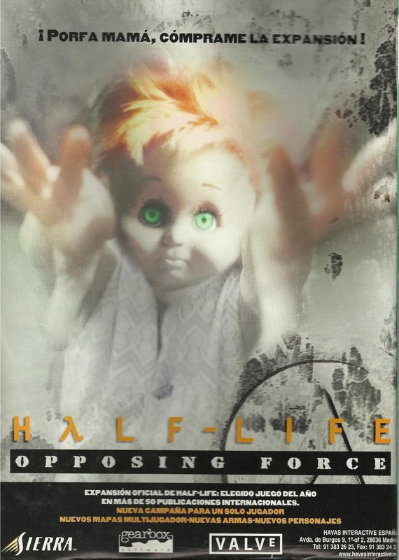 Half-Life: Opposing Force Magazine Advertisement (Magazine Advertisements): Computer Gaming World (Spain), January 2000.