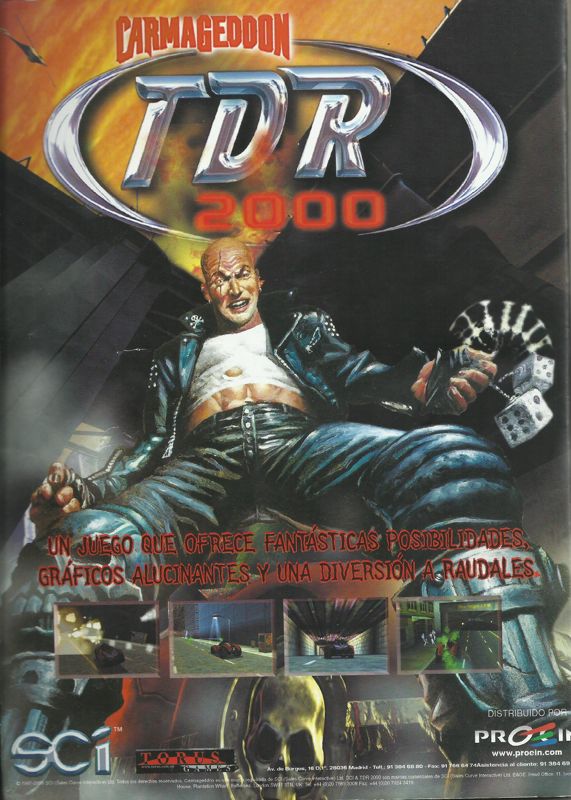 Carmageddon 3: TDR 2000 Magazine Advertisement (Magazine Advertisements): Computer Gaming World (Spain), December 2000.