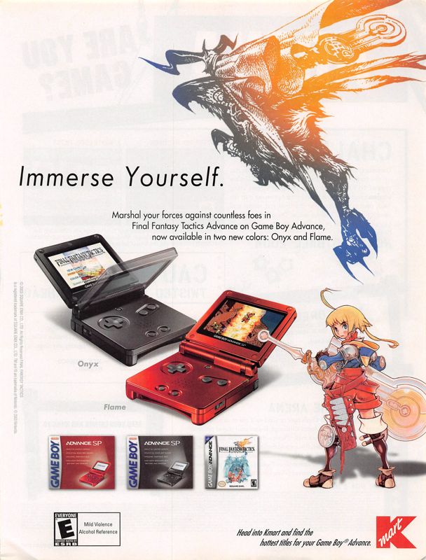 Final Fantasy Tactics Advance Magazine Advertisement (Magazine Advertisements): Nintendo Power #172 (October 2003), page 119