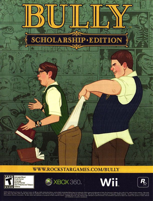 Bully: Scholarship Edition Magazine Advertisement (Magazine Advertisements): Nintendo Power #227 (April 2008), page 43
