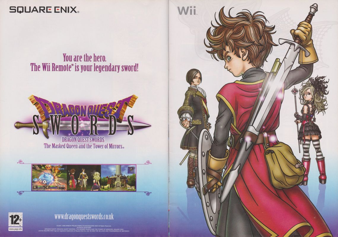Dragon Quest Swords: The Masked Queen and the Tower of Mirrors Magazine Advertisement (Magazine Advertisements): Pokémon World (United Kingdom), Issue 78 (2008)