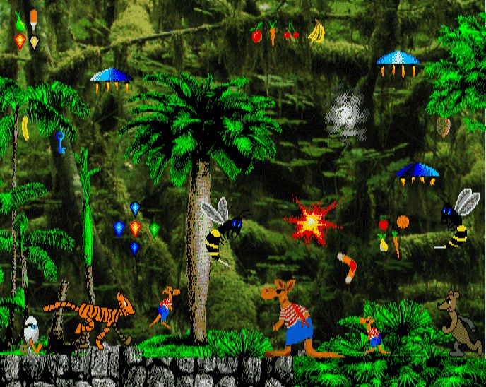 Kang Fu Screenshot (GREat website, 1996): jungle level