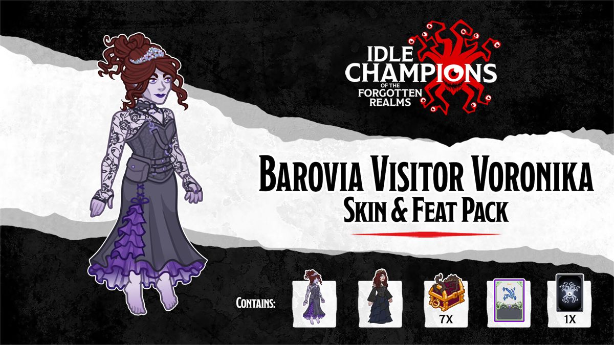 Idle Champions of the Forgotten Realms: Barovia Visitor Voronika Skin & Feat Pack Screenshot (Steam)