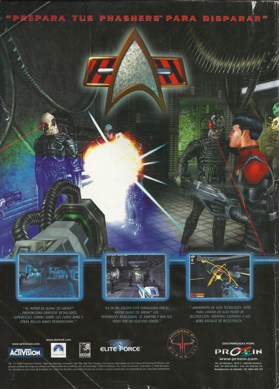 Star Trek: Voyager - Elite Force Magazine Advertisement (Magazine Advertisements): PC Gamer (Spain), September 2000