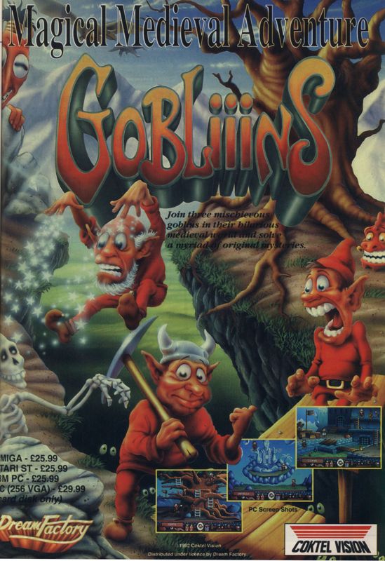 Gobliiins Magazine Advertisement (Magazine Advertisements): PC Review (UK), Issue 10 (08/1994)