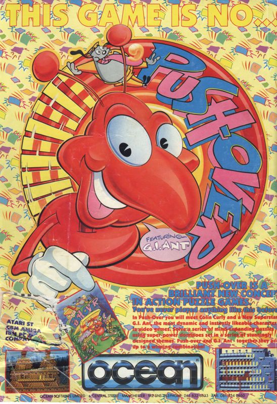 Push-Over Magazine Advertisement (Magazine Advertisements): PC Review (UK), Issue 10 (08/1994)