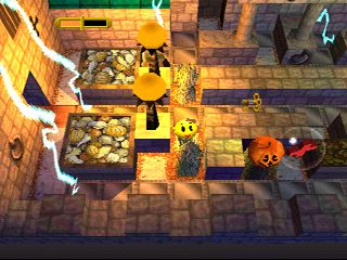 Ms. Pac-Man Maze Madness Screenshot (Sony ECTS 2000 Press Kit)