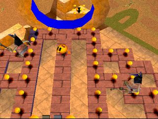 Ms. Pac-Man Maze Madness Screenshot (Sony ECTS 2000 Press Kit)