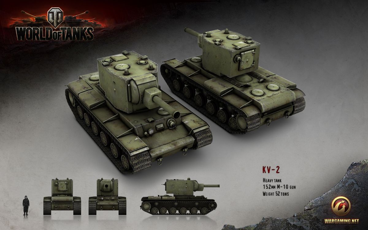 World of Tanks Render (Official Website, Vehicle Renders (2016)): KV-2