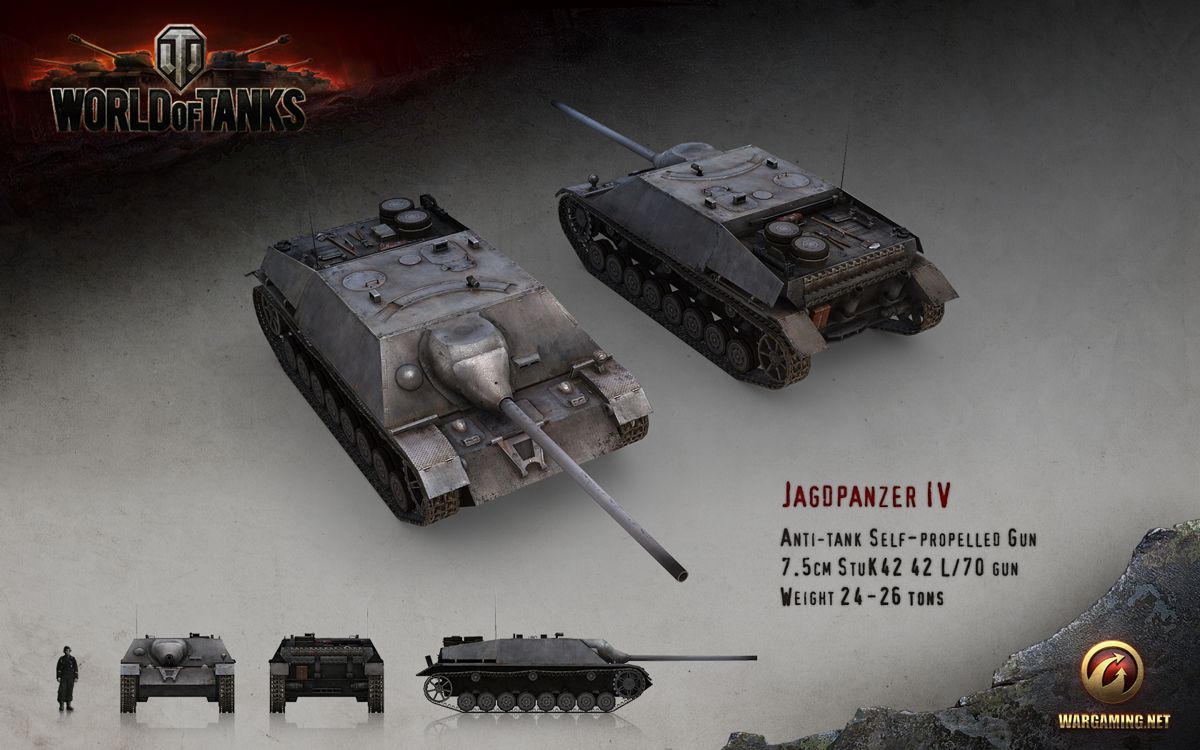 World of Tanks Render (Official Website, Vehicle Renders (2016)): Jagdpanzer IV