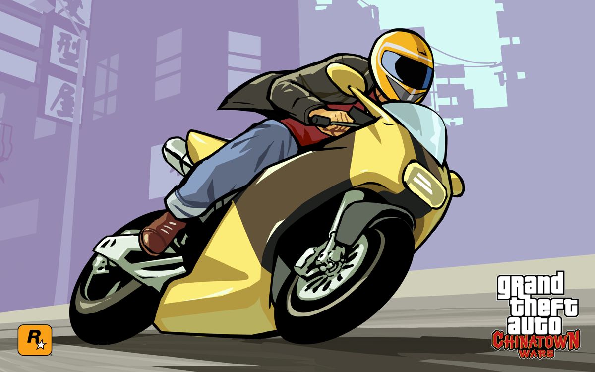 Grand Theft Auto: Chinatown Wars Wallpaper (Official Website): Biker