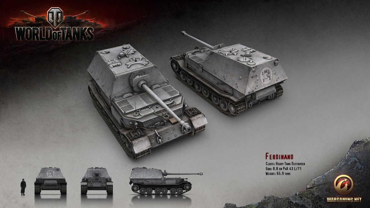 World of Tanks Render (Official Website, Vehicle Renders (2016)): Ferdinand