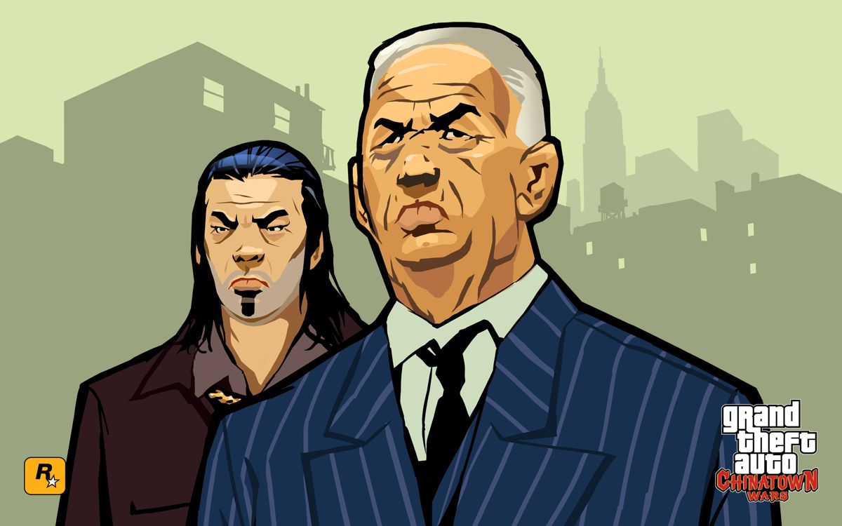Grand Theft Auto: Chinatown Wars Wallpaper (Official Website): Hsin and Chan Joaming