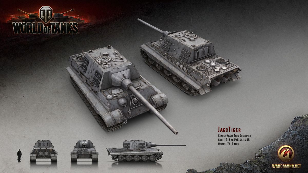 World of Tanks Render (Official Website, Vehicle Renders (2016)): JagdTiger