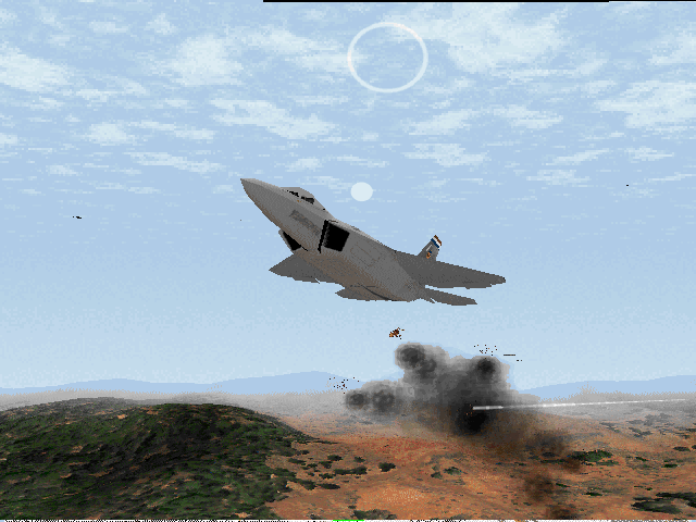F-22 Lightning II Screenshot (NovaLogic website, 1996-08-06)