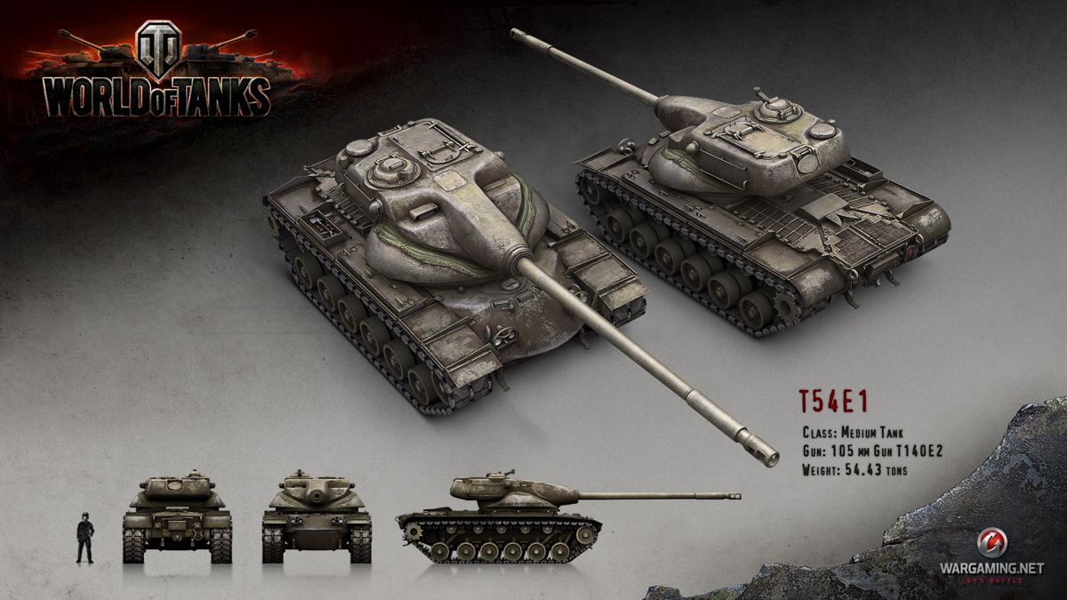 World of Tanks Render (Official Website, Vehicle Renders (2016)): T54E1