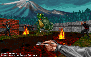 Shadow Warrior Screenshot (Hocus Pocus slide show preview, 1994-05-16): Shadow Warrior 3D Coming soon from Apogee Software