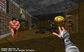 Shadow Warrior Screenshot (Hocus Pocus slide show preview, 1994-05-16): Shadow Warrior 3D Coming soon from Apogee Software