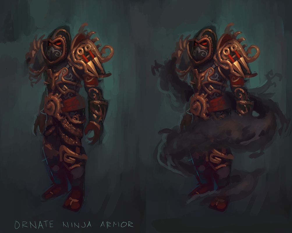 World of WarCraft: Mists of Pandaria Concept Art (Battle.net, World of Warcraft page (2016)): Ornate Ninja Armor