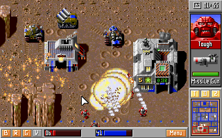 Z Screenshot (Bitmap Brothers website, 1996): Battle on the Desert Planet