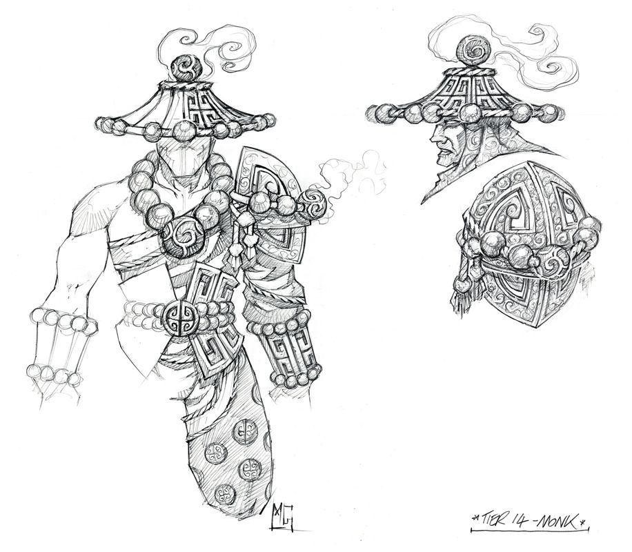 World of WarCraft: Mists of Pandaria Concept Art (Battle.net, World of Warcraft page (2016)): Tier 14, Monk