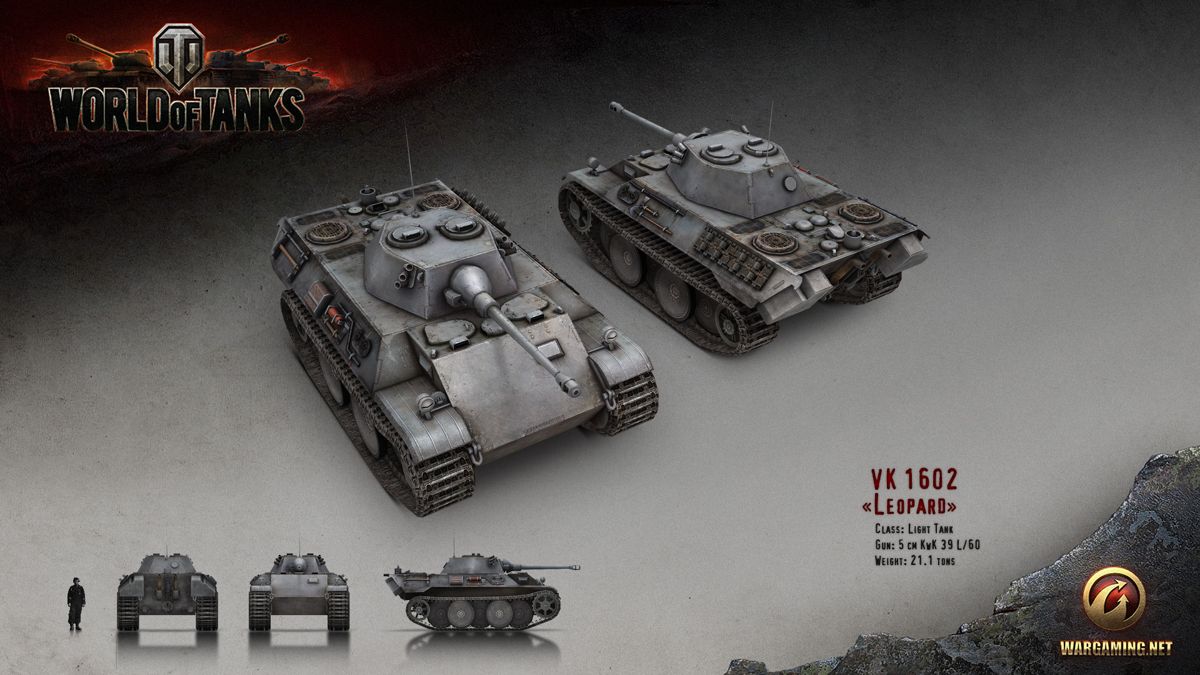 World of Tanks Render (Official Website, Vehicle Renders (2016)): VK 1602 "Leopard"