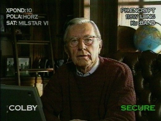 Spycraft: The Great Game Screenshot (Activision E3 1996 Press Kit): Former director of the CIA William Colby appears as himself in the game.